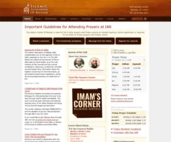 Raleighmasjid.org(The Islamic Association of Raleigh (IAR)) Screenshot