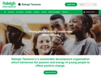 Raleightanzania.org(Raleigh Tanzania) Screenshot