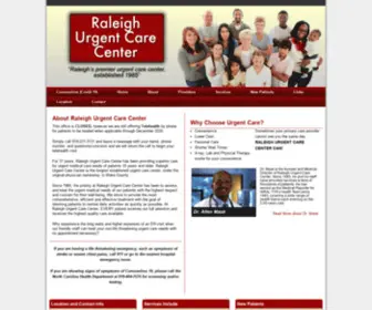 Raleighurgentcarecenter.com(Raleigh Urgent Care Center) Screenshot