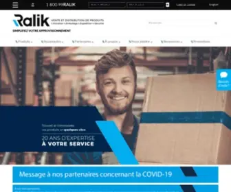 Ralik.ca(Les Emballages Ralik) Screenshot