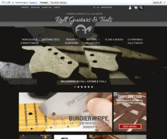 Rall-Online.net(Rall Guitars & Tools) Screenshot
