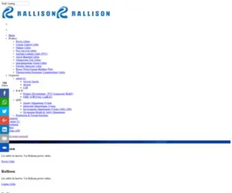 Rallison.com(Electrical wires & power cables manufacturer in India) Screenshot