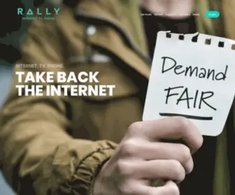 Rally.ca(TAKE BACK THE INTERNET) Screenshot