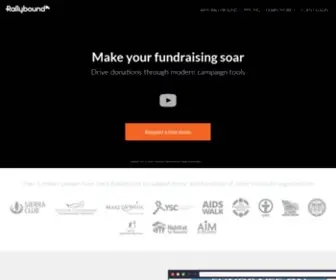 Rallybound.com(Online and Mobile Nonprofit Fundraising Technology) Screenshot