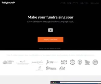 Rallybound.org(Online and Mobile Nonprofit Fundraising Technology) Screenshot