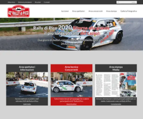 Rallydipico.com(Rally di Pico 2020) Screenshot