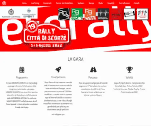 Rallydiscorze.it(Rally Città di Scorzè) Screenshot
