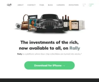 Rallyrd.com(Alternative Asset Investment) Screenshot