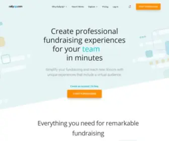 Rallyup.com(Online Fundraising Platform) Screenshot