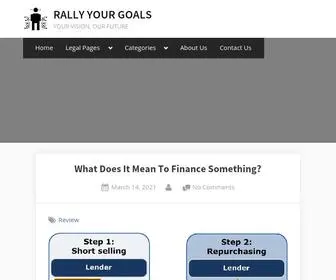 Rallyyourgoals.com Screenshot