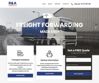 Ralogistics.net(Road Haulage & Freight Forwarding Solutions) Screenshot