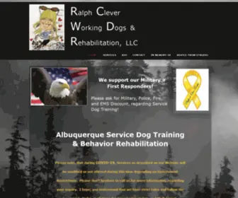 Ralphcleverworkingdogsrehabilitation.com(Ralph Clever Working Dogs & Rehabilitation Dog Training Albuquerque) Screenshot