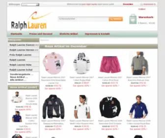 Ralphlaurenoutletdeu.com(Polo ralph lauren deutschland Online Shop) Screenshot