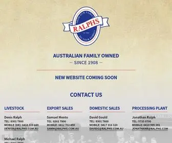 Ralphs.com.au(Ralphs Meat Company) Screenshot