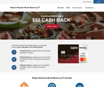 Ralphscreditcard.com(Mastercard®) Screenshot
