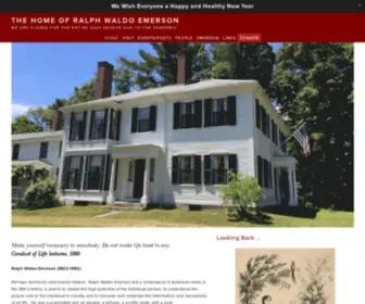 Ralphwaldoemersonhouse.org(The Home of Ralph Waldo Emerson) Screenshot