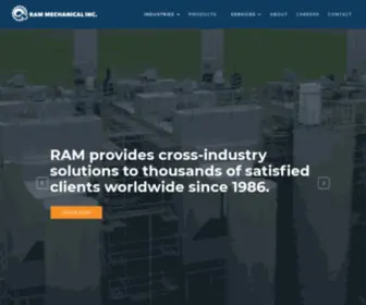 Ram-Mechanical.com(Ram Mechanical Inc) Screenshot