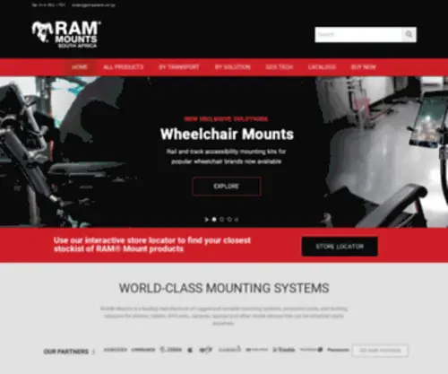 Ram-Mount.co.za(World Class Mounting Systems) Screenshot