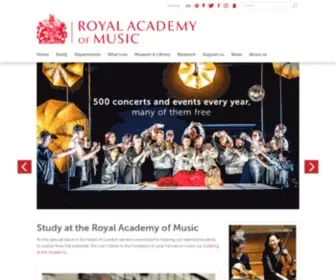 Ram.ac.uk(Royal Academy of Music) Screenshot