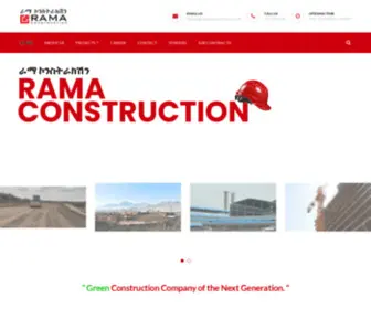 Ramaconstructionplc.com(Green Construction Company of the Next Generation) Screenshot