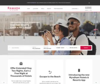 Ramada-Encore.com(Ramada Hotels) Screenshot