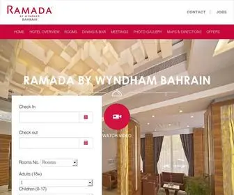 Ramadabahrain.com(Ramada Bahrain) Screenshot