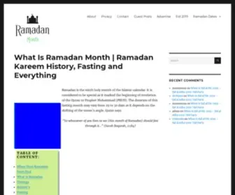 Ramadanmonth.com(When Is RamadanRamadan Calendar 2015) Screenshot