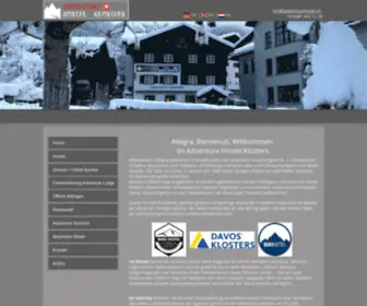 Ramadventure.ch(Adventure Hostel Klosters) Screenshot