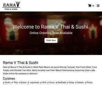 Ramafivethaisushi.com(Rama V Thai & Sushi) Screenshot