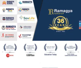 Ramagyagroup.com(Rediscovering Education in Noida) Screenshot