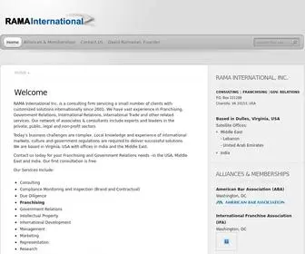 Ramainternational.com(Welcome) Screenshot