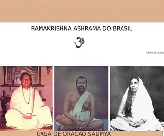 Ramakrishnaashrama.com.br(Ramakrishna Ashrama do Brasil) Screenshot