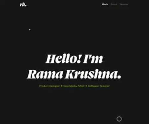 Ramakrushna.design(Rama Krushna) Screenshot