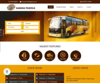 Ramanatravels.com(Book Bus Tickets Online) Screenshot