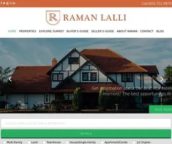 Ramanlalli.com(Raman Lalli Real Estate) Screenshot