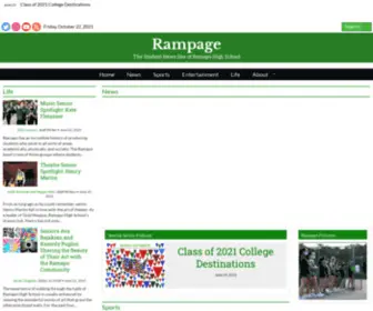 Ramaporampage.org(The Student News Site of Ramapo High School) Screenshot