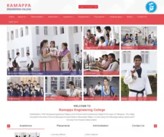 Ramappa.edu.in(Ramappa Engineering College) Screenshot