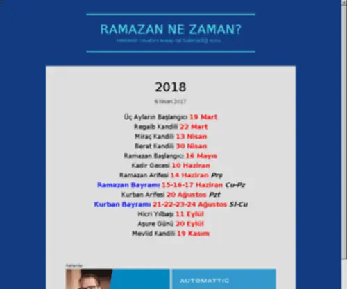 Ramazannezaman.com(Ramazannezaman) Screenshot