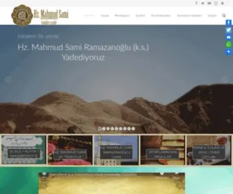 Ramazanoglumahmudsamiks.com(Hz. Mahmud Sami Ramazanoğlu (k.s.) Web Sitesi) Screenshot