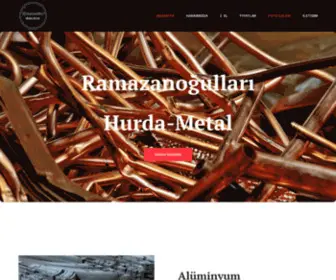 Ramazanogullarimetal.com(Ramazanoğulları) Screenshot