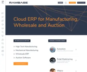 Rambase.com(Cloud ERP for Manufacturing) Screenshot