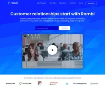 Rambl.ai(Sales calls that close) Screenshot