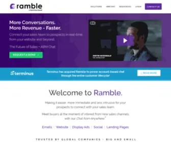 Ramblechat.com(Terminus ABM Platform Overview) Screenshot