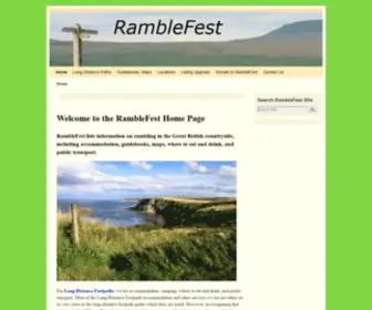 Ramblefest.com(Long-distance path) Screenshot