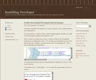 Ramblingdeveloper.com(Ramblingdeveloper) Screenshot