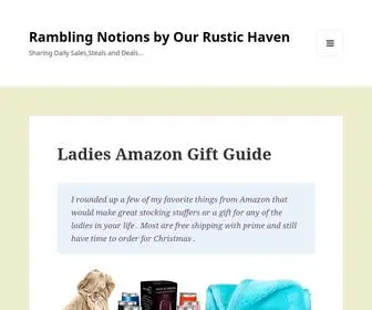 Ramblingnotions.com(Sharing Daily Sales) Screenshot