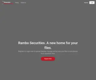 Rambosecurities.com(Rambo Securities) Screenshot