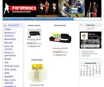 Rambosports.ro(Magazin online articole sportive si echipamente) Screenshot