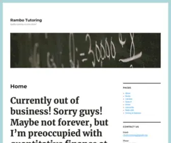 Rambotutoring.com(Rambotutoring) Screenshot