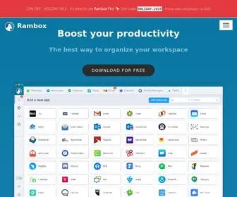 Rambox.pro(Workspace simplifier) Screenshot